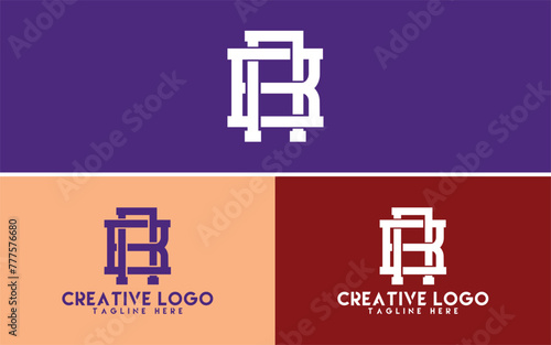 AB monogram logo, letter BA logo design for clothing, apparel, sport, company