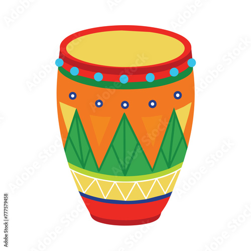 colorful drum vector