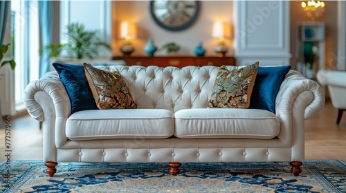 Elegant Living Room With Abundant Natural Light