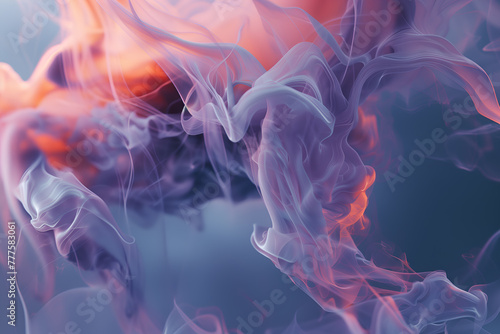 Abstract liquid texture of thick smoke