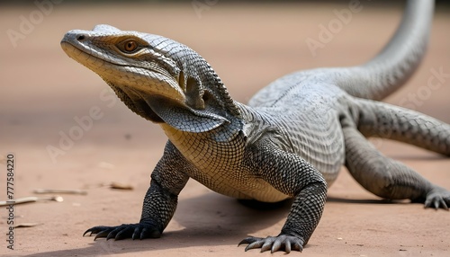 A-Monitor-Lizard-With-Its-Tail-Raised-Ready-To-De-Upscaled_18