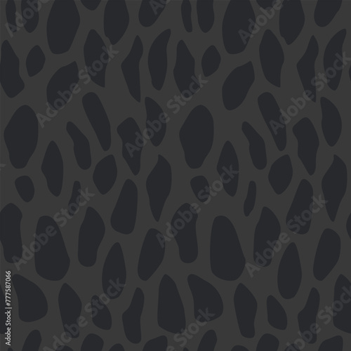 Seamless pattern panther mammal fur print skin background vector illustration