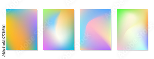 SET SOFT GRADIENT LIQUID COLOR. POSTER BACKGORUND DESIGN VECTOR TEMPLATE GOOD FOR POSTER, WALLPAPER, COVER, FRAME, FLYER, SOCIAL MEDIA, GREETING CARD