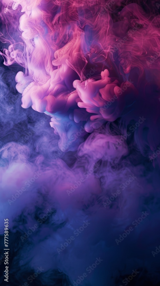 Fototapeta premium color full smoke on a black background. High quality photo, background, design, pattern, modern, bright, fog and smoke, illustration, art, abstract backgrounds, creativity