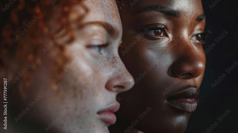 Portraits of individuals from diverse backgrounds, showcasing the beauty of human diversity and the strength that comes from embracing our differences.