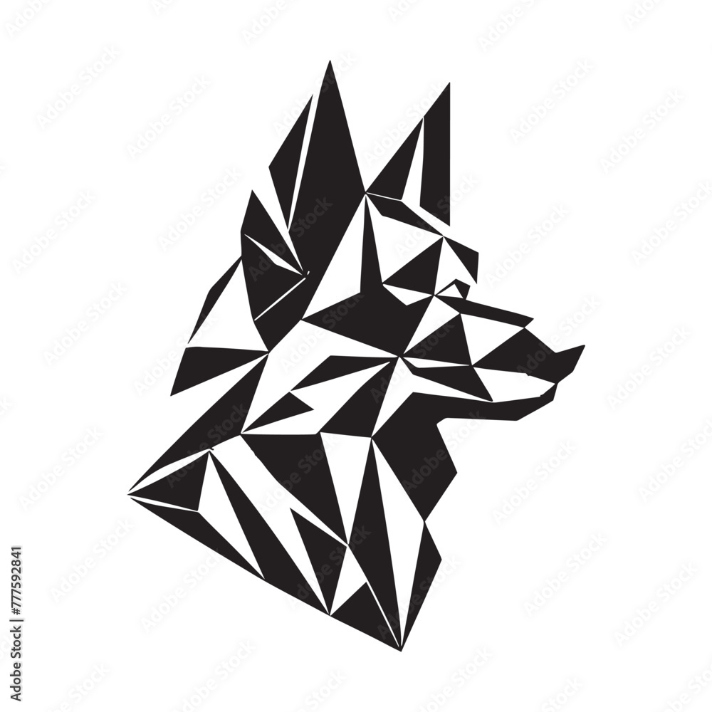 Creative Canine Creation: Dynamic Geometric Silhouette of Dog, Enhanced by Sleek Vector Design, Dog Geometric Illustration - Minimallest Geometric Dog Vector
Creative Canine Creation: Dynamic Geometric Silhouette of Dog, Enhanced by Sleek Vector Design, Dog Geometric Illustration - Minimallest Geometric Dog Vector