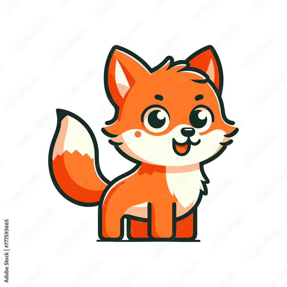 cute icon character fox cute icon character fox