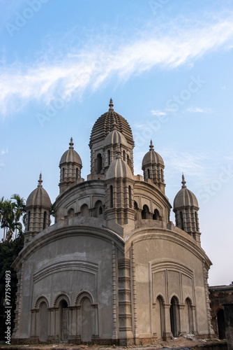 Exterior of the Bawali Gupta Vrindavan Dham temple, Bawali, West Bengal, India, Asia photo