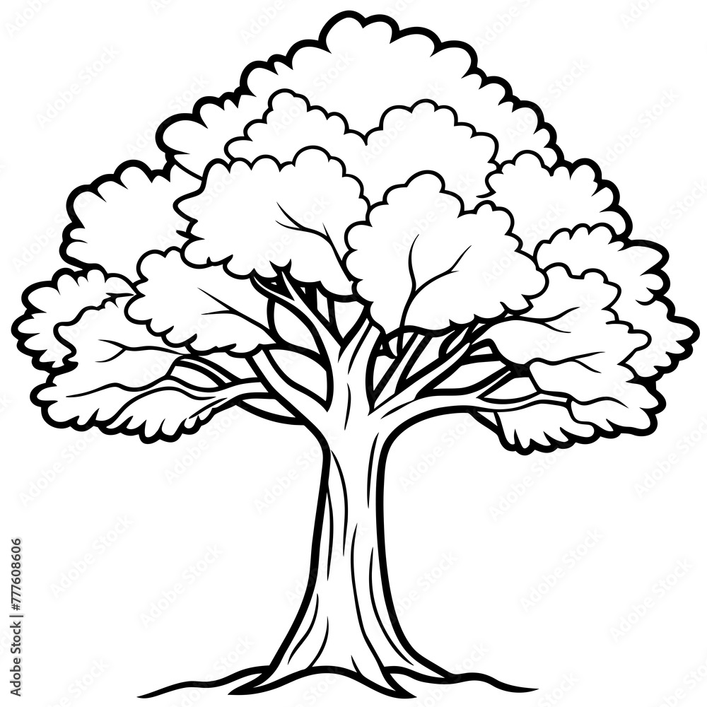 tree with roots - Vector - Vector art - Vector illustration - Vector design - Latest Vector - Ultimate Vector - Premium Vector - Vector pro