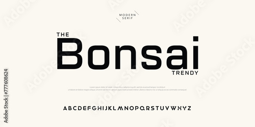 Bonsai modern creative minimal alphabet small letter logo design