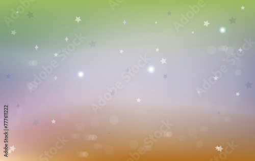 Fairytale background with rainbow grid. cute universe