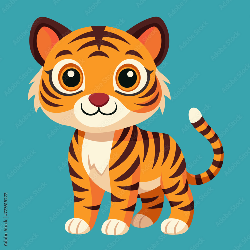 baby tiger vector art baby tiger vector art