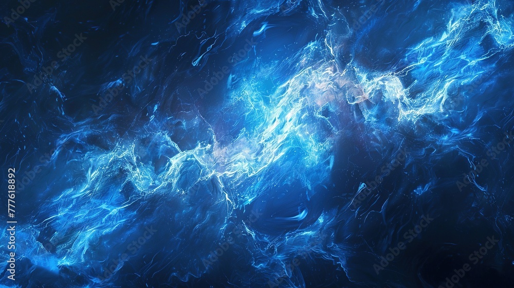 Abstract, beautiful electric blue background.