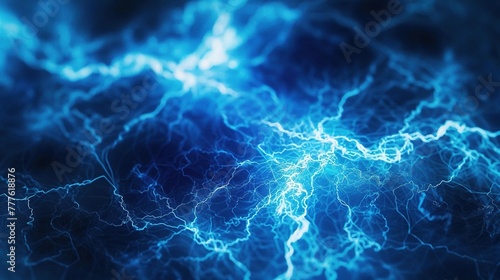 Abstract, beautiful electric blue background.