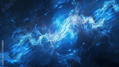 Abstract, beautiful electric blue background.