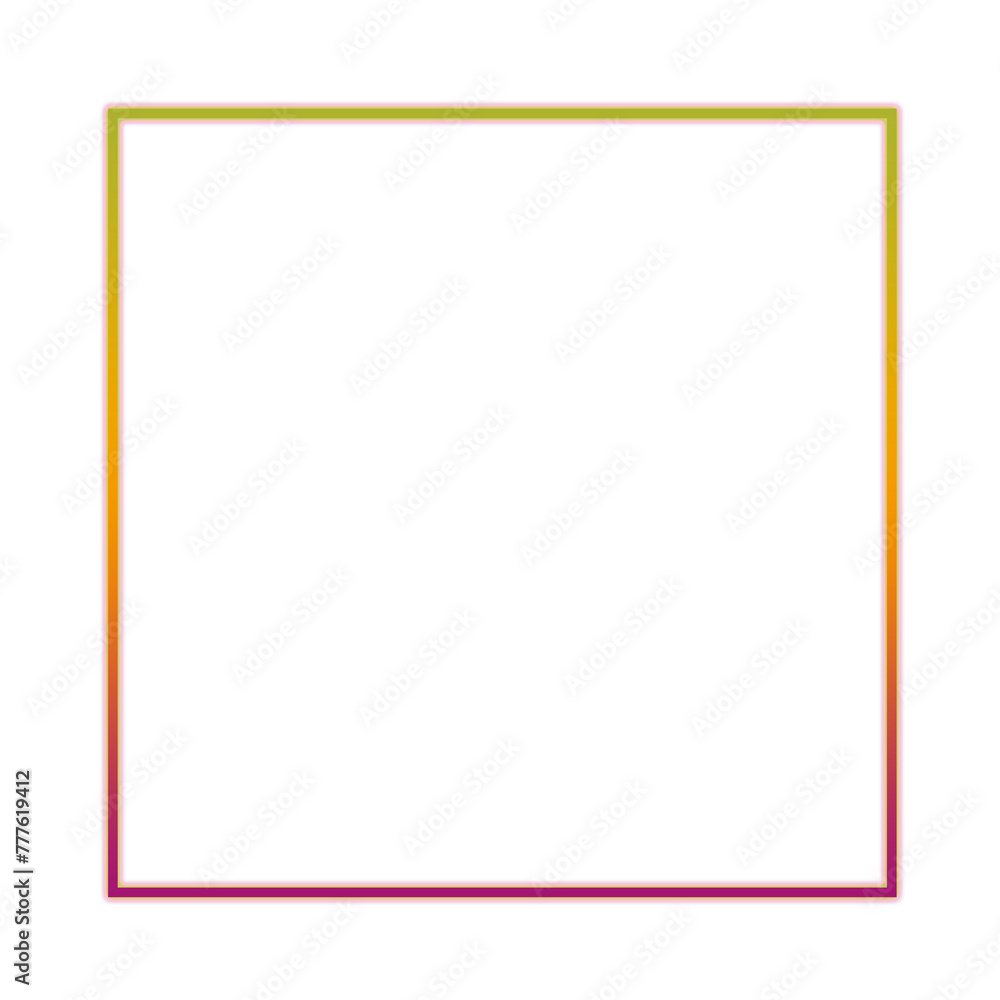 Neon square frame Neon square frame