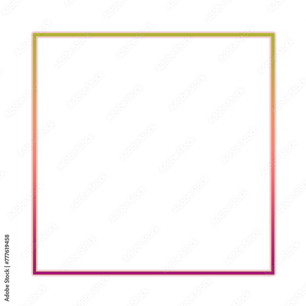 Neon square frame Neon square frame