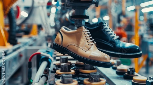 Shoe factory. Automated shoe production © Vladimir
