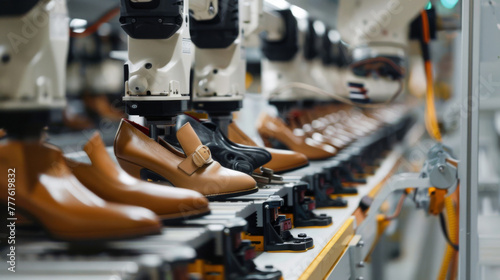 Shoe factory. Automated shoe production