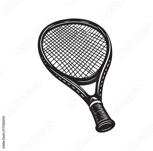 Squash racket vector illustration