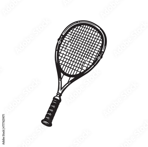 Squash racket vector illustration © MSTMIM