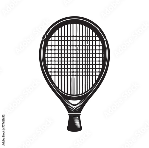 Squash racket vector illustration