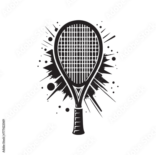 Squash racket vector illustration