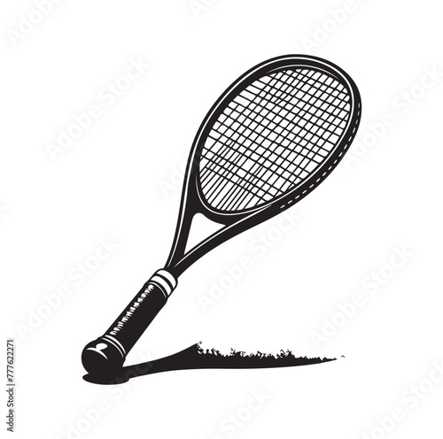Squash racket vector illustration