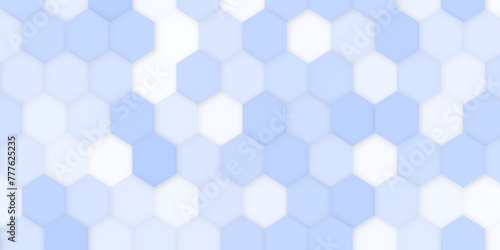 Abstract background with geometric shapes and hexagon pattern. hexagonal abstract blue background. Vector Illustration.