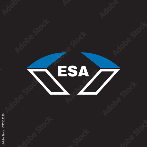 ESA letter logo design on white background. ESA logo. ESA creative initials letter Monogram logo icon concept. ESA letter design