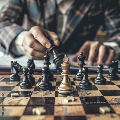 chess pieces on a chessboard