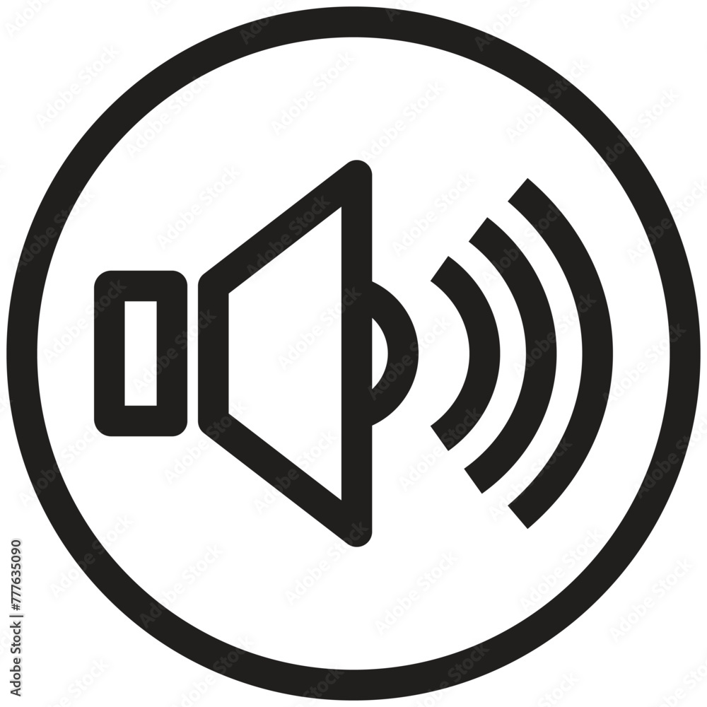 Speaker icon vector. Speaker symbol, Sound sign, Speaker Volume Audio Icon Speaker icon vector. Speaker symbol, Sound sign, Speaker Volume Audio Icon