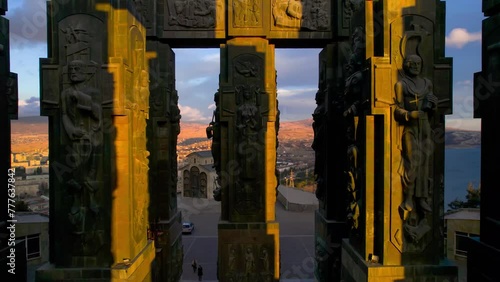 The architectural complex of the sculptor Zurab Tseriteli, Chronicles of Georgia, located in the city of Tbilisi. photo