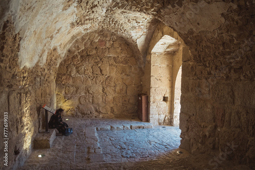 Aljun Castle, 12th century Ajlun Castle, Jordan photo