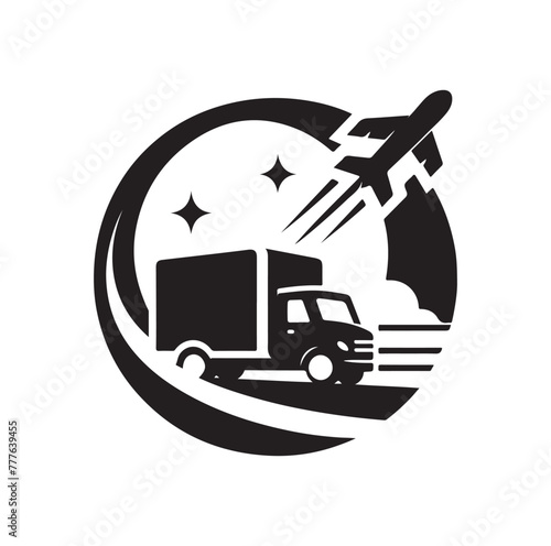 transport logo template vector illustration