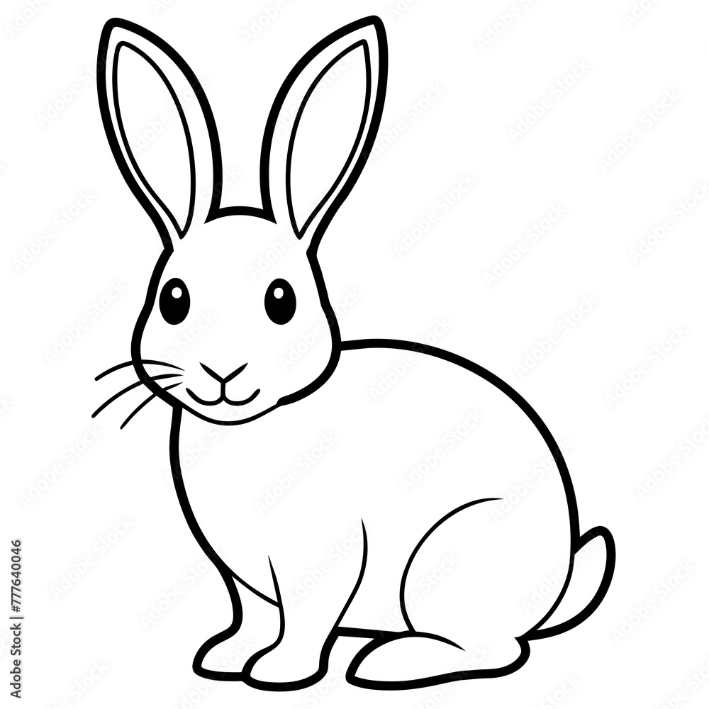Adorable Easter Rabbit and Bunny Vector Illustration Perfect for Spring Designs Adorable Easter Rabbit and Bunny Vector Illustration Perfect for Spring Designs