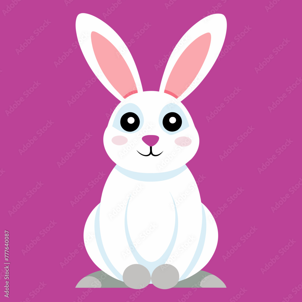 Adorable Easter Rabbit and Bunny Vector Illustration Perfect for Spring Designs Adorable Easter Rabbit and Bunny Vector Illustration Perfect for Spring Designs