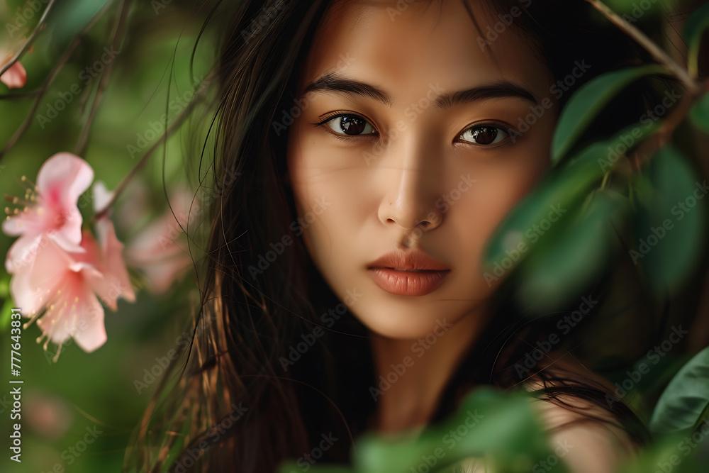 An elegant and stunning portrait of a beautiful Asian woman, exuding grace, confidence, and timeless beauty An elegant and stunning portrait of a beautiful Asian woman, exuding grace, confidence, and timeless beauty