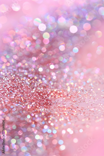 festive background for banner, pink sparkles close up