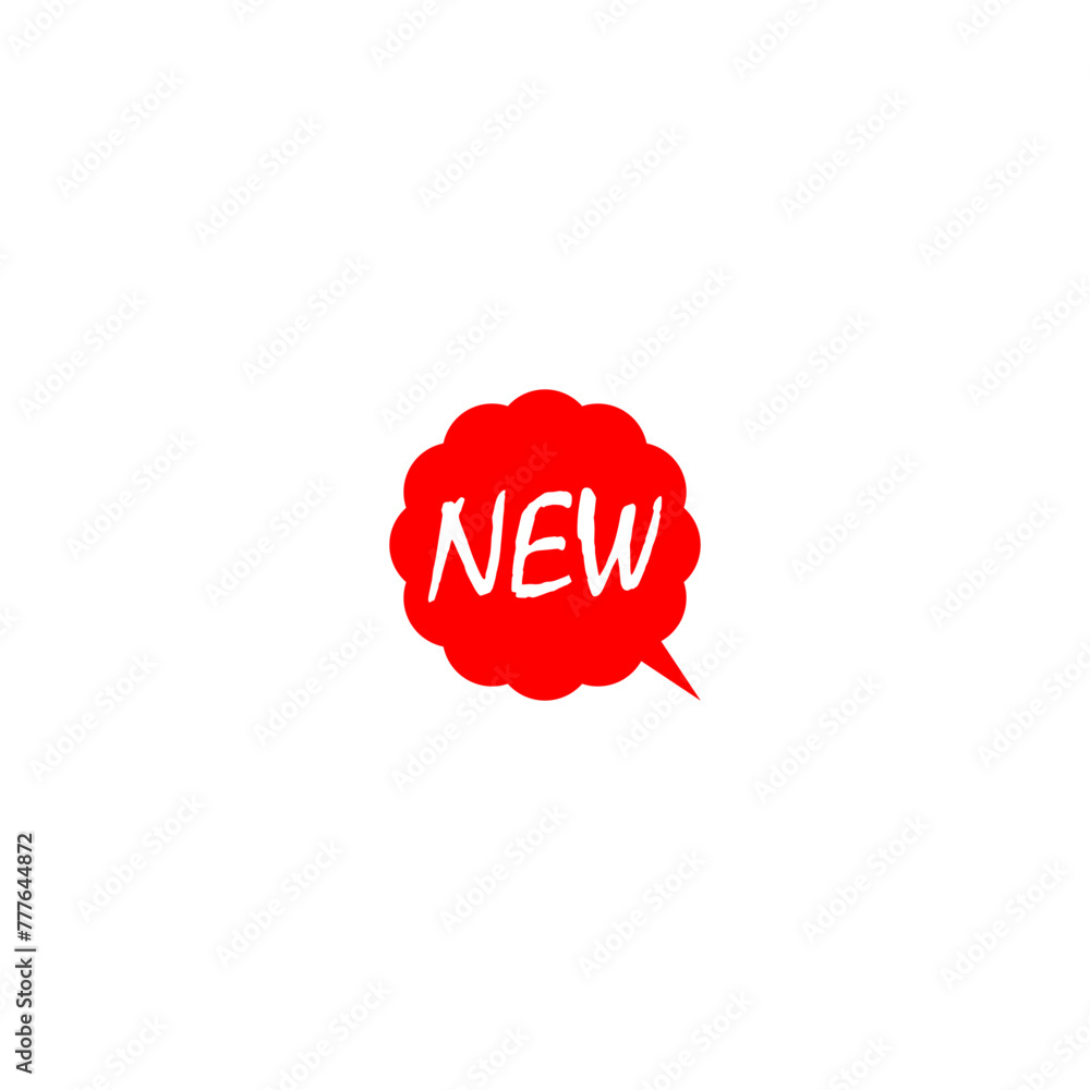 New sign icon isolated on white background New sign icon isolated on white background