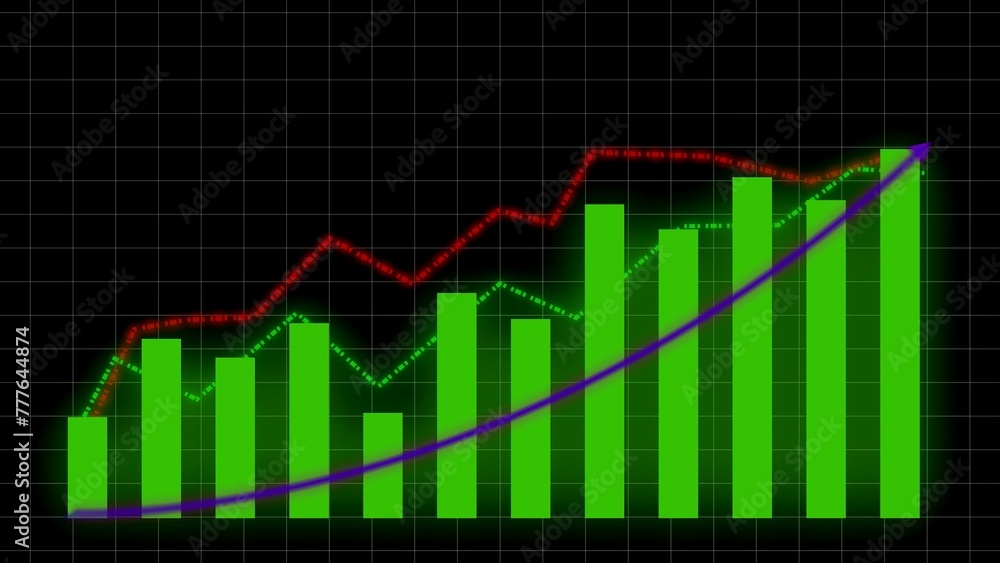 business profit concept success arrow illustration background. business graph .