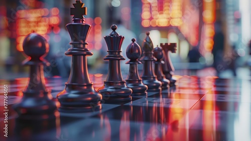 Strategic game of chess with financial twist