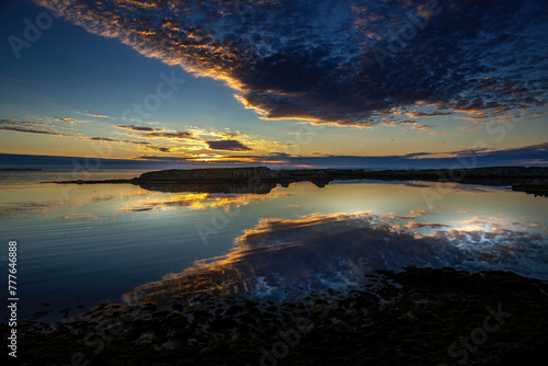 Coucher de soleil en Isalande