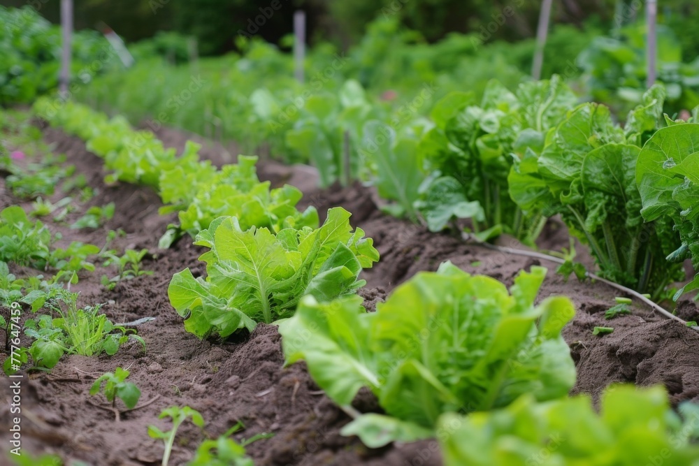 A row of young saplings stands resiliently in fertile soil, each leaf reaching out towards the light, A row of young saplings stands resiliently in fertile soil, each leaf reaching out towards the light,