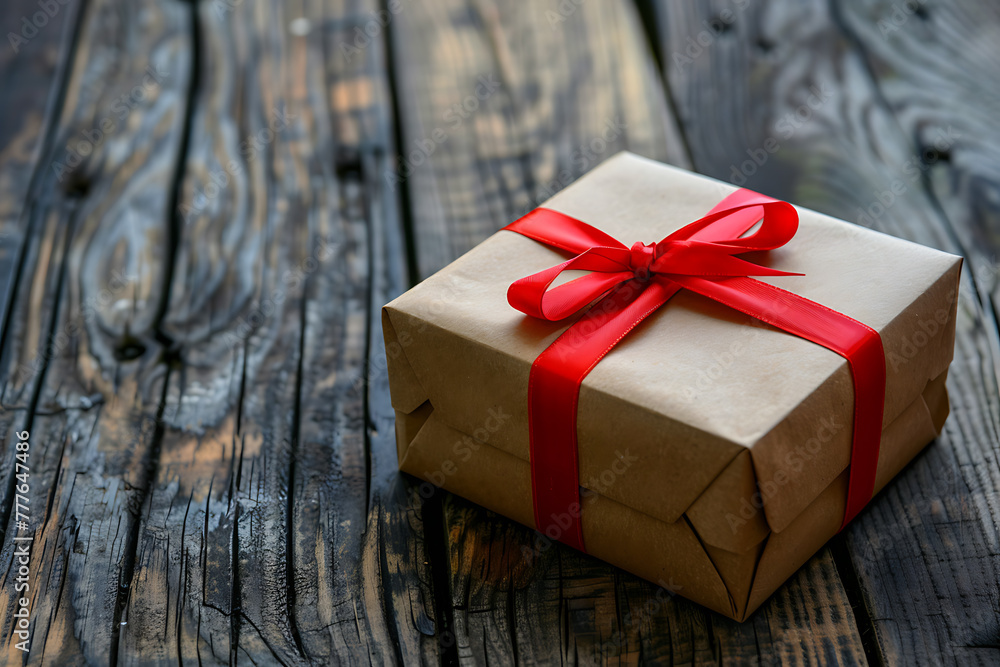 Capture the joy of giving with a beautifully crafted paper gift box adorned with a vibrant red ribbon, perfect for any occasion Capture the joy of giving with a beautifully crafted paper gift box adorned with a vibrant red ribbon, perfect for any occasion