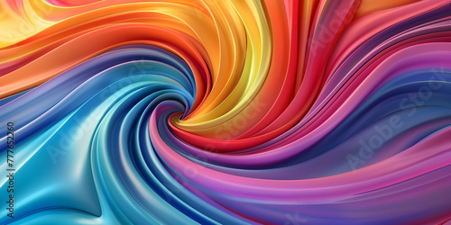 3d rendering of colorful abstract background in modern style  Colorful liquid flow - Ai Generated