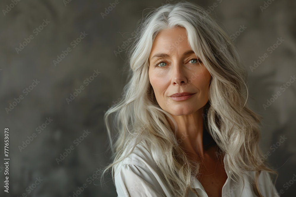 Elegant Senior Woman in Summer Fashion. Generative AI Elegant Senior Woman in Summer Fashion. Generative AI