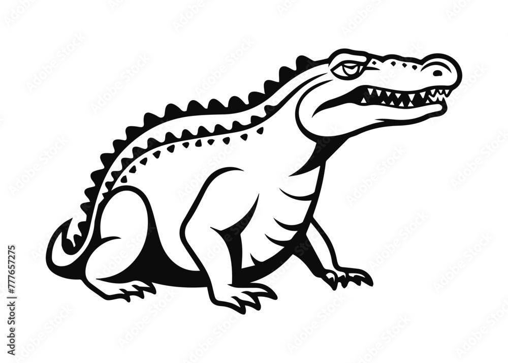 illustration of a crocodile illustration of a crocodile