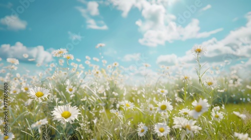 A Field of Blooming Daisies