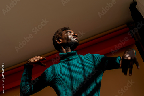 low key modern portrait 